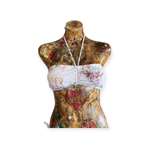 ITZEL Swimwear swimsuit 2 piece bikini summer pink  top Size 12 bottom size 10 - Picture 2 of 9